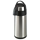 axentia Airpot in Silber, Pumpkanne aus rostfreiem Edelstahl, Volumen: ca. 5 L,...