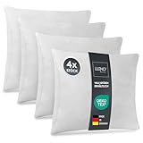 LILENO HOME 4er Set Kissenfüllung 40 x 40 cm - waschbares Innenkissen geeignet...