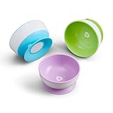 Munchkin Stay Put Baby Suction Bowl Set| Baby Bowls for Weaning| Baby Feeding...