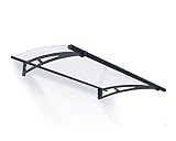 Canopia by Palram Vordach für Haustür Aquila 1500 Pultvordach 150 x 92 cm Grau...