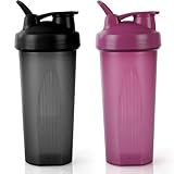 AOGOE Protein Shaker, 600ml Eiweiß Shaker, proteinshaker mit Messskala & Henkel...