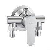 Wandmontierte Duscharmatur Edelstahl Dusche Wasserhahn Mischventil...
