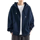 Sweatjacke Herren Zipper Hoodies Y2k Oversized Sweat Jacken Hoody Mit Kapuze...