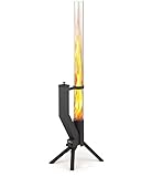 GARDENFLARE Feuerrohr Klassik – Edelstahl Feuersäule und Pelletfackel für...