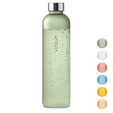 Vinsun Trinkflasche 650ml grün - wiederverwendbar, Kohlensäure geeignet, BPA...