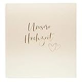 goldbuch 08 174 Hochzeitsalbum, Fotoalbum mit 60 weißen Seiten und Pergamin,...