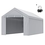 VEVOR Carport Garagezelt, Oben + Seitenwand 3 x 6 m,...