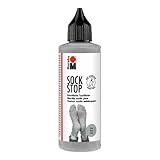 Marabu 17220106078 - Sock Stop, 90 ml, grau, gummiartige Antirutsch-Farbe auf...