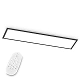 EGLO LED Deckenleuchte Bottazzo, Deckenlampe 100x25 cm, Panel ultraflach aus...