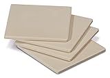 Enders® PIZZASTEINE 8811 4er-Set, 19 cm x 19 cm, rechteckig, Grill-Zubehör, Gasgrill BBQ, beige