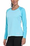 AjezMax Damen UPF 50+ Sonnenschutz T-Shirt Sportshirts Trainingsshirt...