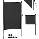 LIFERUN 150x310cm Senkrechtmarkise Balkon Außen ohne Bohren,...
