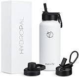 HydroPal Edelstahl Trinkflasche - 750ml, 1L, 1,2L, BPA-Frei, Kohlensäure...