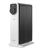 Midea Ölradiator, 2300W 11 Rippen tragbarer Elektroheizer mit Drehknopfregelung...
