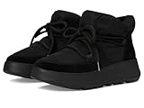 Fitflop Damen F-Mode W/Resistant Biofleece Mesh Flatform Booties Schuh, Schwarz,...