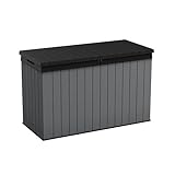 Keter Darwin 662L Aufbewahrungsbox für Gartenmöbel, Evotech + Holzoptik und...