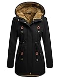 Vancavoo Winterjacke Damen Wintermantel Warm Gefüttert Winterparka Winter...