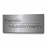 Edelstahl Türschild personalisiert mit Gravur - ab 8x3,5 cm - Riesige Motiv...
