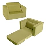 MeMoreCool Kindersofa Kindersessel Ausklappbar, Bequemes Bettsofa für...