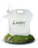 Liebdy® Faltbarer Wasserbehälter 10 Liter, BPA frei, Flexibler Wasserkanister,...