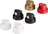 edding 5200 Permanent Spray Sprühkopf-Set - Set mit 6 Sprühköpfen -...