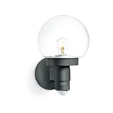 Steinel Sensor-Außenwandleuchte L 115 S Anthrazit, 240° Bewegungsmelder, 12 m...