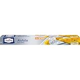 Toppits Alufolie - 1 x 10m extrabreit 44cm Extra Reißfest, Doppel-Kraft-Waben,...