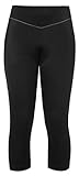 VAUDE Damen Women's Active 3/4 Pants Hose, Black Uni, 40 EU