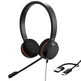 Jabra Evolve 20 Stereo Headset - Unified Communication Zertifizierte Kopfhörer...
