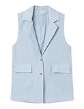NAME IT Mädchen Nkffalinnen Waistcoat Anzugweste, Chambray Blue, 134/140