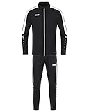 JAKO Kinder Trainingsanzug Polyester Power, Schwarz, 152
