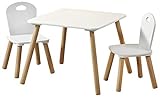 Kesper| Kindertisch mit 2 Stühlen, Material: Faserplatte, Maße: 55 x 55 x 45...