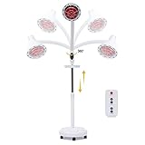 DIFU 275W Rotlichtlampe Infrarotlampe 10 Gang Wärmelampe 360° Drehbar...