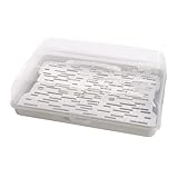 BranQ - Home essential rechteckiger Kuchenbehälter aus Kunststoff (PP), mit...