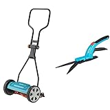 Gardena Classic Spindelmäher 330: Handrasenmäher mit 33cm Arbeitsbreite für...