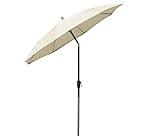 Dehner Sonnenschirm Paros, Ø 2.5 m, naturfarben, Groß, natur