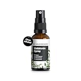 Melatonin Spray Neutral – 0,5 mg Melatonin pro Tagesdosis – mit Vitamin B1...