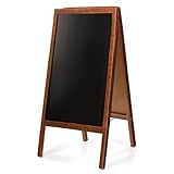 Kreidetafel Aufsteller aus Holz 60x120 cm – Kundenstopper beidseitig –...