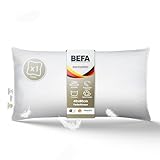 BEFA NATUR Federkissen 40x80 cm extra fest | Kopfkissen 100% Federn |1500g...