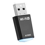 AX900 USB WLAN Stick - Dual Band 2.4GHz/5GHz WiFi 6 Adapter für...