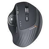 ProtoArc EM01 NL Trackball Maus, Verstellbarer Winkel Maus, 2.4G USB Kabellos &...