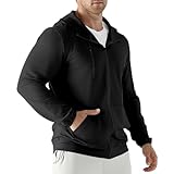 Jupmov Leichte Laufjacke Herren,Windbreaker Kapuzenpullover mit Reißverschluss...