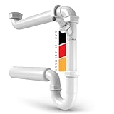 AquaHeld® Raumsparsiphon für Küchenspüle und Waschbecken [Made in Germany]...