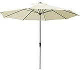 Dehner Sonnenschirm Milos, Ø 3 m, naturfarben, Groß, natur