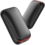 Gaiatop Taschenwärmer Handwärmer Elektrisch 2-Pack mit Magnet, 4000mAh USB...
