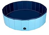 Haustier Hundepool - 120 x 30 CM - Mittlere Hunderassen - Faltbares Hundebad -...