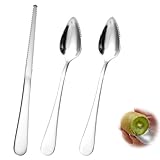 Giantree Grapefruitlöffel Edelstahl 3-Teiliges Set, 2 Grapefruitlöffel aus...