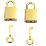 2 Stück Vorhängeschloss Kleine Schlösser mit Schlüssel Vintage Kleines...