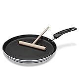 GSW grau/schwarz 456722 Aluminium Crepe-Pfanne Induktion 26cm-inkl....