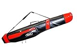 Rutenfutteral YORK Black&Red Rutentasche Futteral 130/145/160cm 3 Fächer TOP !...